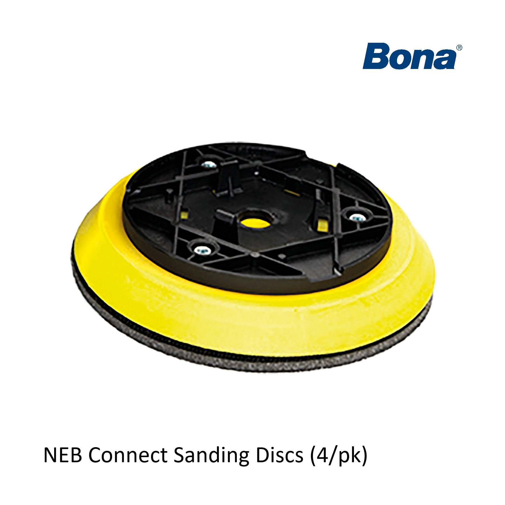 Bona - FlexiSand - Yellow Power Drive Connect Sanding Discs - (4/pk ...