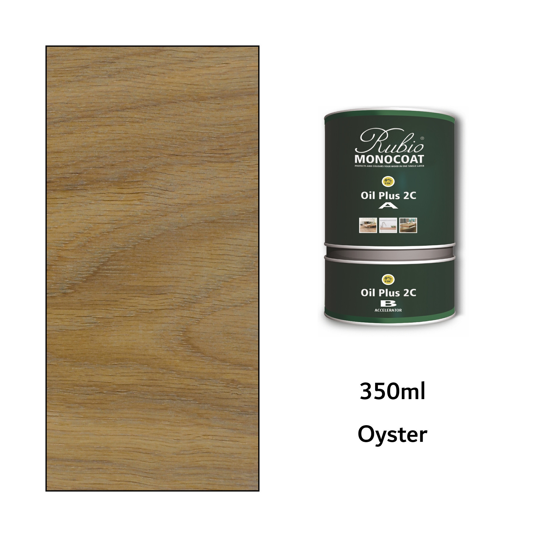 Rubio Monocoat - 350ml Oil Plus 2C - (Part A and B) - Oyster ...